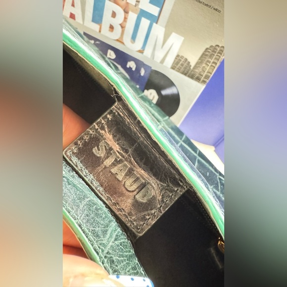 STAUD Green Croc Moon Bag - Picture 8 of 11